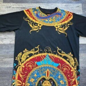 COOGI/Royal COOGI Black and Multicolor Dashiki Style Tee XXXL T27